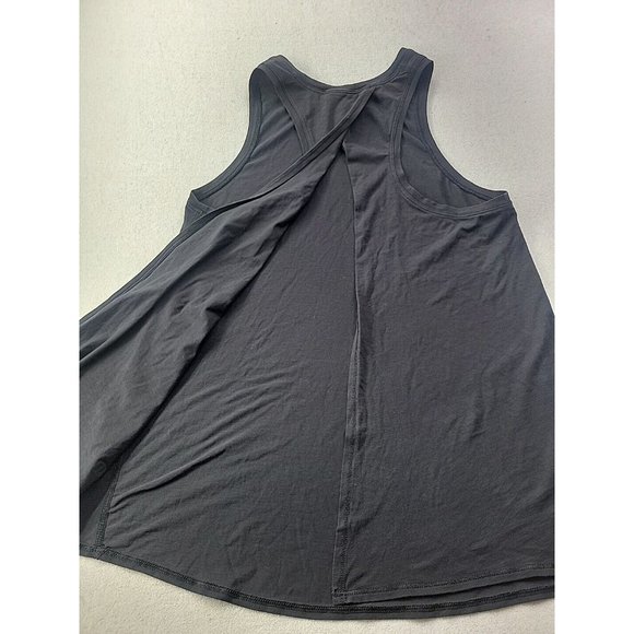 Lululemon Women 6* Black Open Back Tank Top Lightweight Vented Stretch Yoga Gym - Picture 4 of 8
